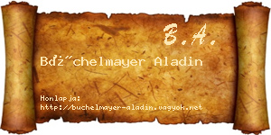 Büchelmayer Aladin névjegykártya